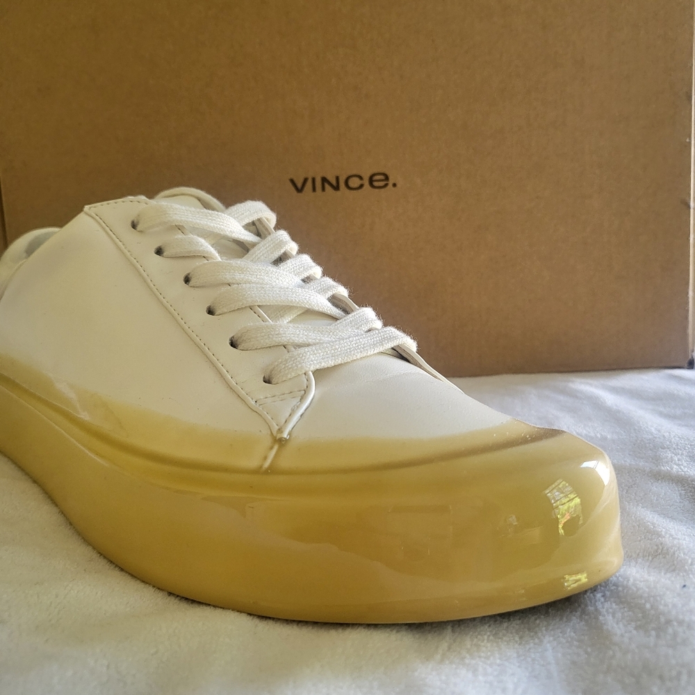 VINCE Gabi Rubber Dipped Sneaker 7.5 NEW